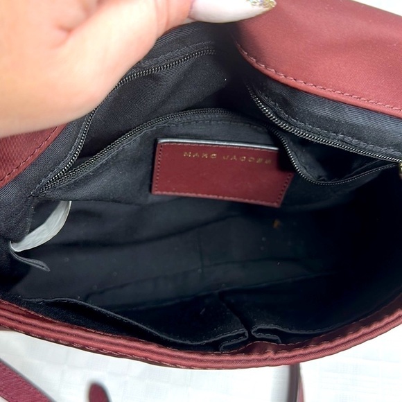 Marc Jacobs Trooper Small Nomad Burgundy Nylon Cross Body Bag - Picture 7 of 12